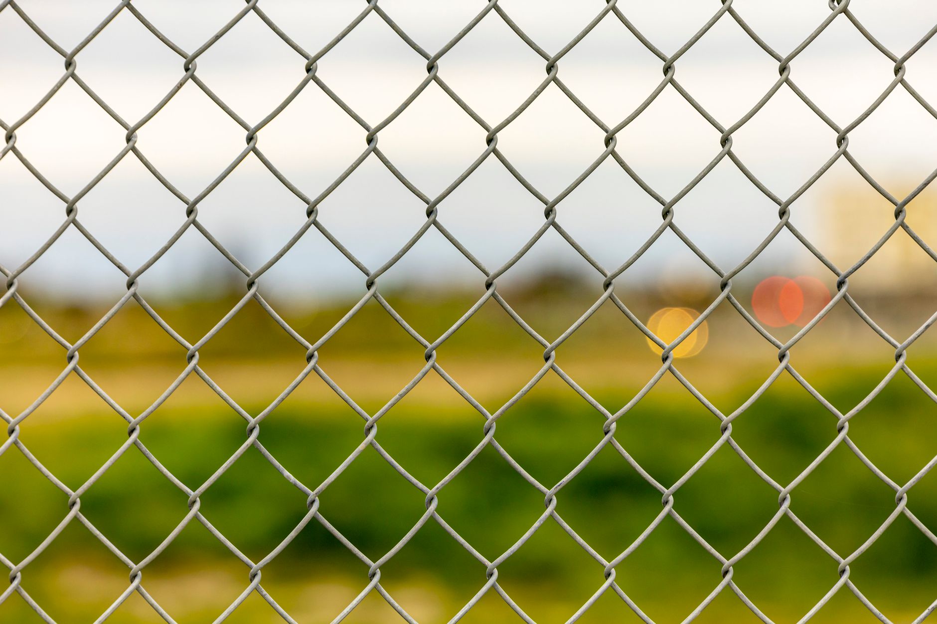 Grillage métallique à mailles fines en extérieur